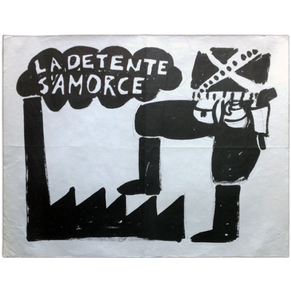 La detente s'amorce. École Nle. Supérieure des Beaux-Arts