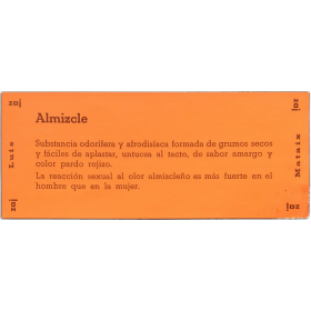 Luis Mataix - Almizcle  Almizclero. Zaj, Marzo 1969