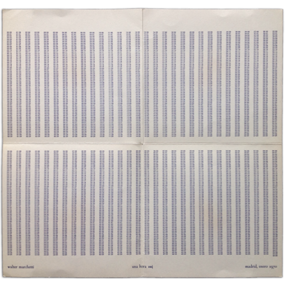 Walter Marchetti. Una hora zaj. Madrid, enero 1970