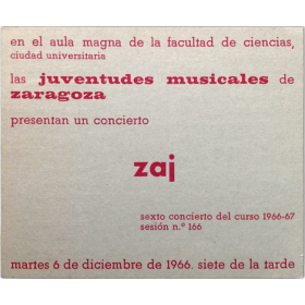 Concierto zaj. Diciembre, 1966