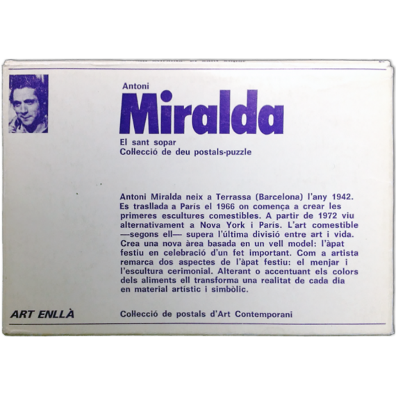 Antoni Miralda. El sant sopar. Col·lecció de deu postals-puzzle