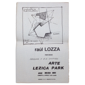Raúl Lozza - Pinturas. Arte Lezica Park, [Buenos Aires], 19 de diciembre, [1973]