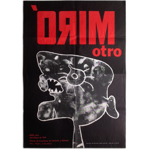 Miró, otro. Colegio de Arquitectos de Cataluña y Baleares, Barcelona, Abril-Mayo 1969