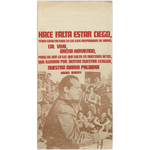 Hace falta estar ciego - Rafael Alberti