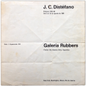 J. C. Distéfano. Pinturas 1965-66. Galería Rubbers, Buenos Aires, del 5 al 18 de agosto de 1966