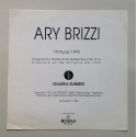 Ary Brizzi - Pinturas 1992. Galería Rubbers, Buenos Aires, 29 de Septiembre a 20 de Octubre de 1992