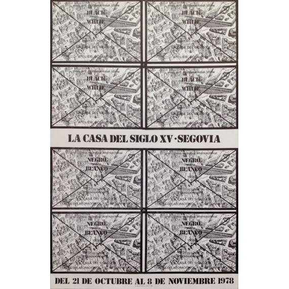 Negro sobre blanco. Arte correo - Muestra internacional. La Casa del Siglo XV, Segovia, 21 octubre - 8 noviembre 1978