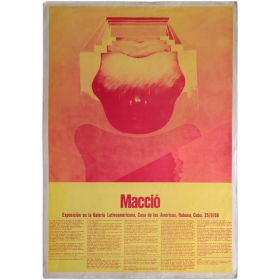 Macció. Exposición en la Galería Latinoamericana, Casa de las Américas, Habana, Cuba. 25-9-68