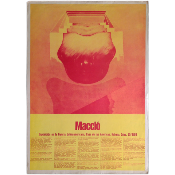 Macció. Exposición en la Galería Latinoamericana, Casa de las Américas, Habana, Cuba. 25-9-68