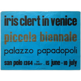 Iris Clert in Venice. Piccola Biennale. Palazzo Papadopoli, 15 june - 10 july