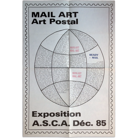 Mail Art - Art Postal. Exposition A.S.C.A. Déc. 85