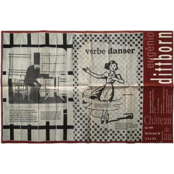 Eugenio Dittborn. Château de Jau, Cases de Pène, Eté 1999