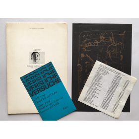 Egoist 8 - Herbst 1965 (Kleine Egoist-Künstler Monographic Nr. 8). Beiliegend eine Original-Graphik von Ygael Igael Tumarkin