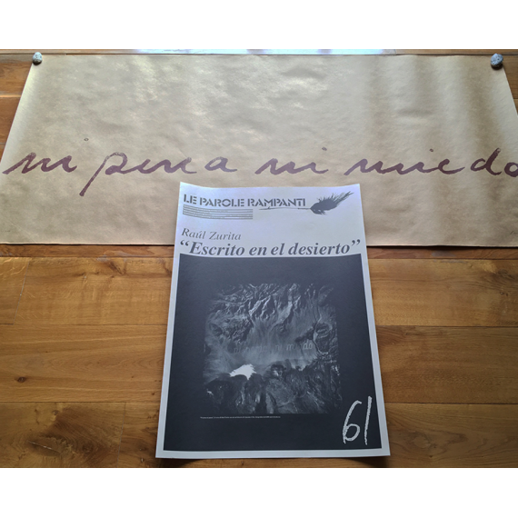 Le Parole Rampanti, nº 18-19: Raúl Zurita - "Escrito en el desierto"