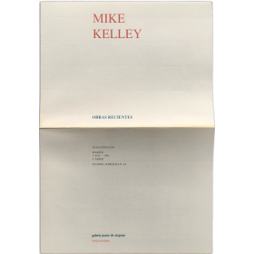Mike Kelley - Obras recientes. Galería Juana de Aizpuru, Madrid, Noviembre 1991