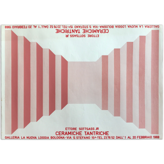 Ettore Sottsass - Ceramiche tantriche. Galleria La Nuova Loggia, Bologna, 1 al 20 febbraio 1969
