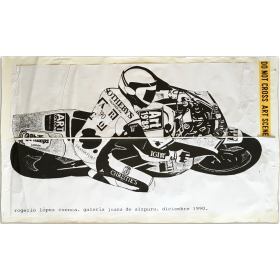 Rogelio López Cuenca. Cartel para anunciar exposición (1990)