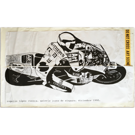 Rogelio López Cuenca. Cartel para anunciar exposición (1990)