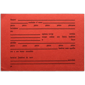 Amado Ramón Millán - Tarjeta de poesía N. O. (1969)