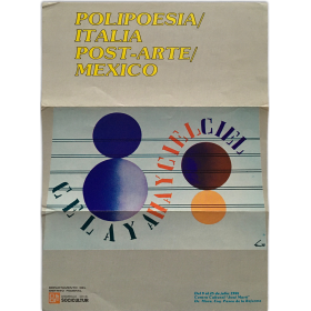 Polipoesía/Italia - Post-Arte/México. Centro Cultural "José Martí", [México D. F.] del 9 al 25 de julio 1988