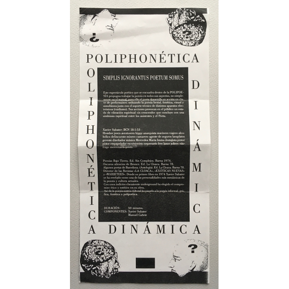 "Simplis Ignorantus Poetum Somus" ["Simplis poetus ignorantius somus"] - Xavier Sabater, Manuel Cañete