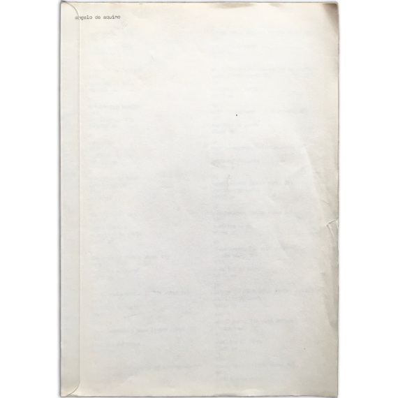 Angelo de Aquino - Intim Works. Centro Tool di Poesia Visuale, Milano, 23 novembre - 10 dicembre 1971