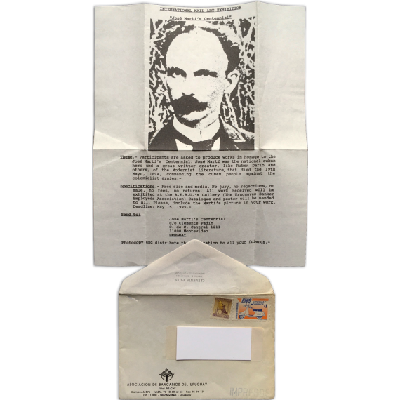 International Mail Art Exhibition "José Martí's Centennial" (Montevideo, 1995)