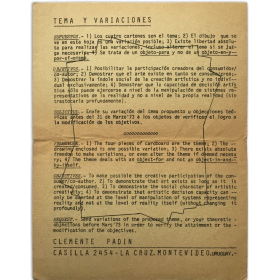 Tema y Variaciones - Clemente Padín (Montevideo, 1973)