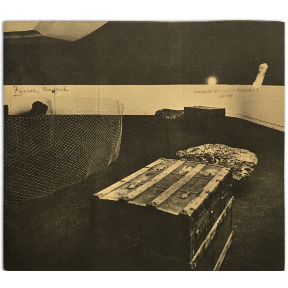 Rafael Ferrer. Pasadena Art Museum, January 11 - February 27, 1972