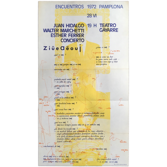 Juan Hidalgo, Walter Marchetti, Esther Ferrer - Concierto. Encuentros Pamplona, Teatro Gayarre, 28 VI, 1972