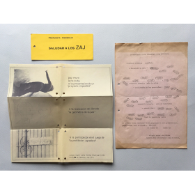 "Proyecto Imposible" - "La geometría de la paz" - "La prohibición agradece". Colegio Mayor Santa Mónica, [Madrid], [1973]