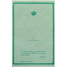 Paz Muro - Felicitación al Rey Juan Carlos (1980)