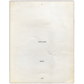 Adolfo Estrada - Pinturas. Galería Aele, Madrid, del 12 de marzo al 2 de abril, 1974
