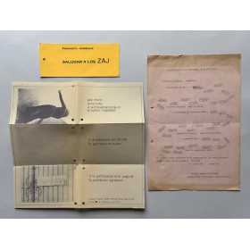 "Proyecto Imposible" - "La geometría de la paz" - "La prohibición agradece". Colegio Mayor Santa Mónica, [Madrid], [1973]