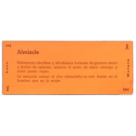 Luis Mataix - Almizcle  Almizclero. Zaj, Marzo 1969
