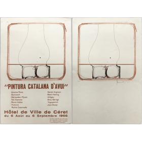 "Pintura Catalana d'avui". Hôtel de Ville de Céret, du 6 Août au 6 Septembre 1966