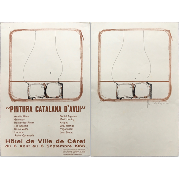 "Pintura Catalana d'avui". Hôtel de Ville de Céret, du 6 Août au 6 Septembre 1966