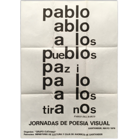 Jornadas de poesía visual. Santander, Mayo 1979