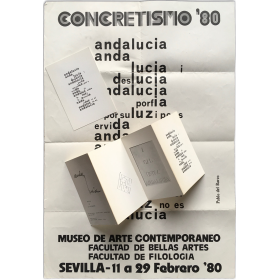 Concretismo '80. Facultad de Bellas Artes - Facultad de Filología, Sevilla, 11 al 29 Febrero 1980