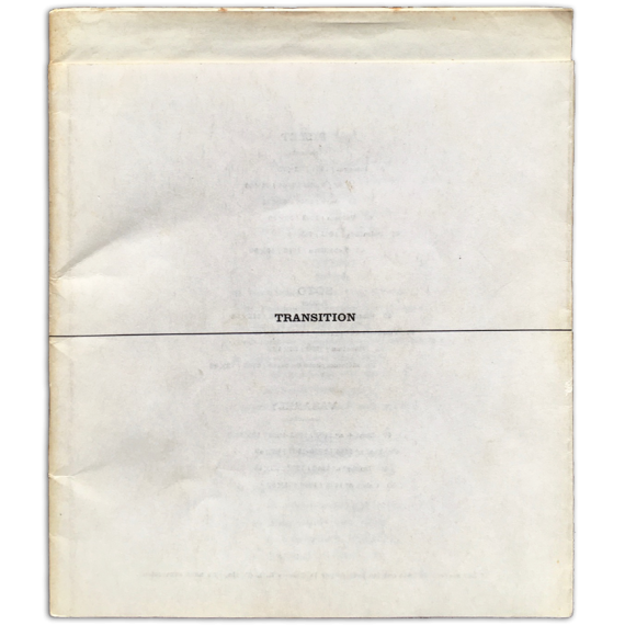 Transition: Camargo, Cruz-Díez, Guzmán, Otero, Mercedes Pardo, Pillet, Soto, Vasarely. Galerie d'Art Ravenstein, Bruxelles, 1963