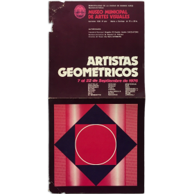 Artistas geométricos. Museo Municipal de Artes Visuales, Buenos Aires, 7 al 22 de Septiembre de 1976