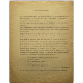 "La Cause était entendue". Doutremont, Noiret, Jorn, Appel, Constant, Corneille. Paris 8 Noviembre 1948