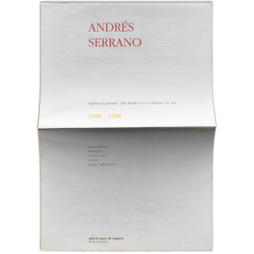 Andrés Serrano - "Series Klansman, The Morgue y A History of Sex", 1990-1996. Galería Juana de Aizpuru, Madrid, Enero 1997