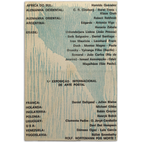 "1ª Exposiçao Internacional de Arte Postal" Recife Pernambuco Brasil 1975