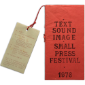 Text Sound Image - Small Press Festival - 1976