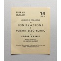 Audició i col·loqui de Ionitzacions i Poema electrònic de Edgar Varese