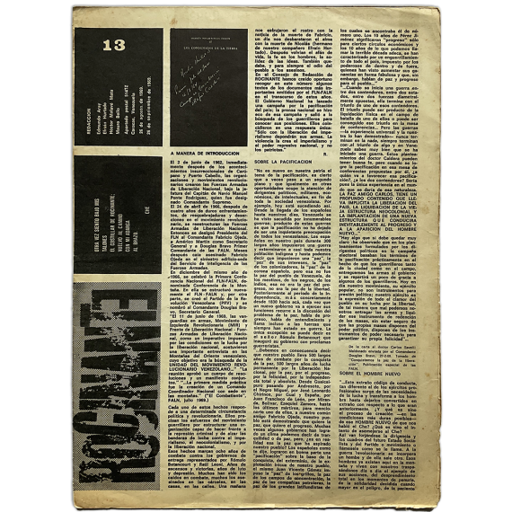 Rocinante 13, 26 de Agosto de 1969 - 26 de Septiembre de 1969