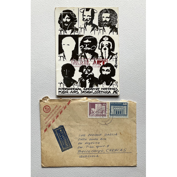 Postcard Henryk Bzdok - International Creative Meetings plein-air aession "Osetnica '76"