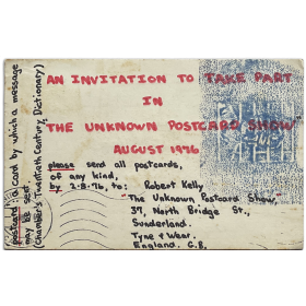 Robert Kelly - "The Unknown Postcard Show", 1976