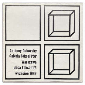 Anthony Dubovsky. Galeria Foksal PSP, Warszawa, Wrzesien 1969